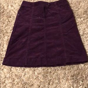 Purple skirt. Sexy. Corduroy